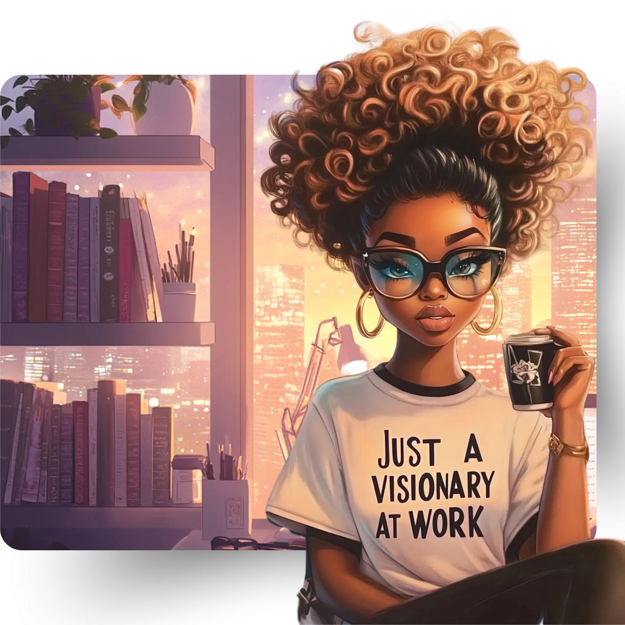 visionary creative building an online platform and working on Digital Product Creation. She is just a Visionary at Work