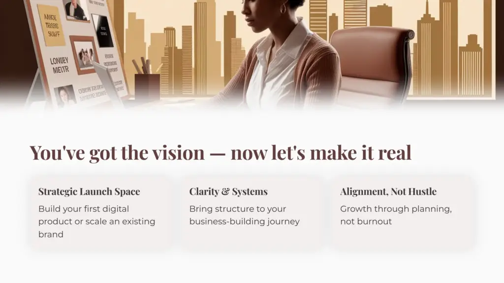 You have got the vision - now lets make it real
