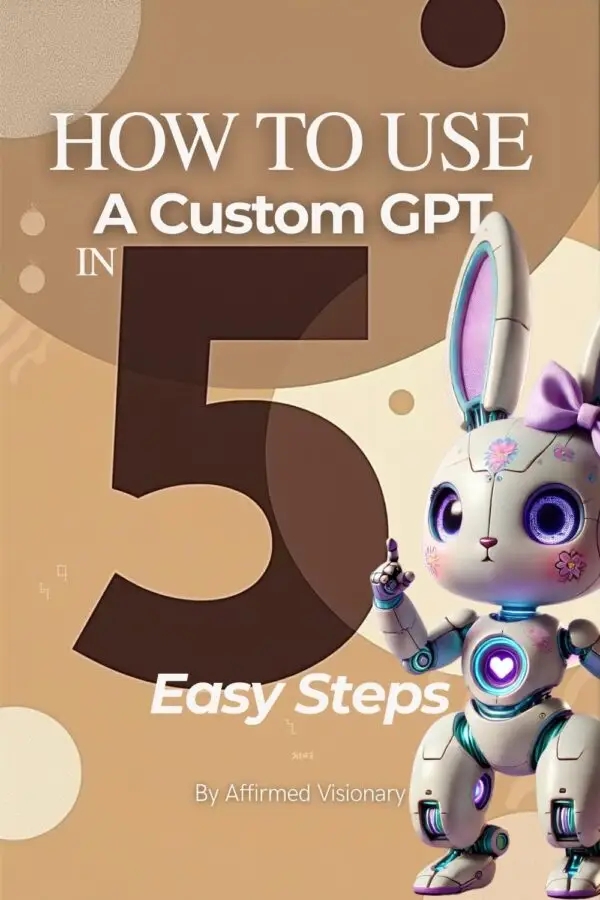 How to use a custom gpt in 5 steps pinterest pin style cover